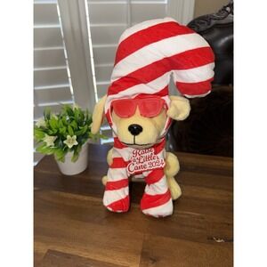 Raising Cane's‎ Christmas Candy Cane 2024 Puppy Dog Plush Canes Stuffed Animal